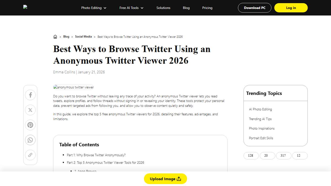 Top Free Anonymous Twitter Viewer Tools 2026